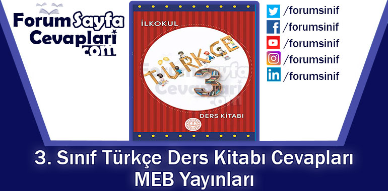 3. Sınıf Türkçe Ders Kitabı Cevapları MEB Yayınları