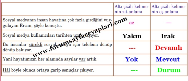 5. Sınıf Türkçe Ders Kitabı Sayfa 225-226-227-228-229-230 Cevapları Anıttepe Yayıncılık