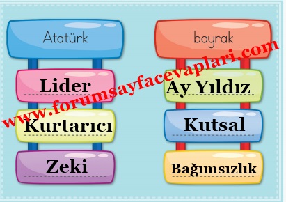 1. Sınıf Türkçe Ders Kitabı Sayfa 95-100-101-102-103-104 Cevapları MEB Yayınları
