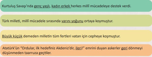 6. Sınıf Türkçe Ders Kitabı Sayfa 50-52-53-54-55 Cevapları MEB Yayınları