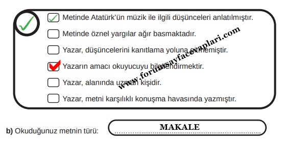 8. Sınıf Türkçe Ders Kitabı Sayfa 52-56-57-58-59 Sayfa Cevapları MEB Yayınları