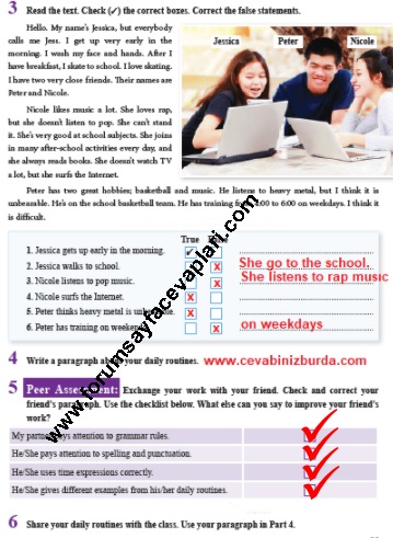 8. Sınıf İngilizce Ders Kitabı Sayfa 22-23-24-25-26-27 Cevapları Tutku Yayıncılık