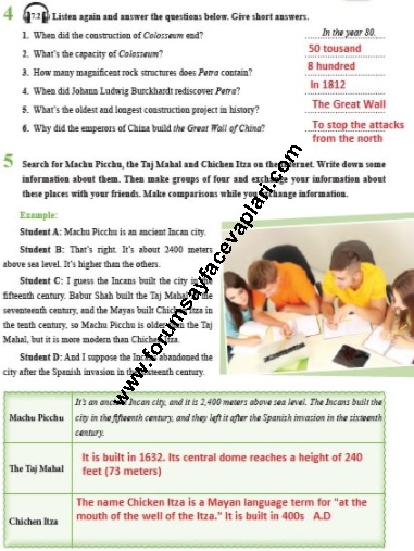 8. Sınıf İngilizce Ders Kitabı Sayfa 74-75-76-77 Cevapları Tutku Yayıncılık