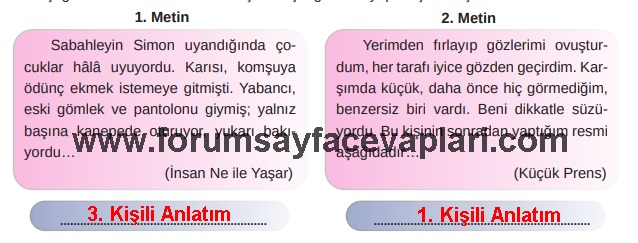8. Sınıf Türkçe Ders Kitabı Sayfa 212-213 Cevapları MEB Yayınları
