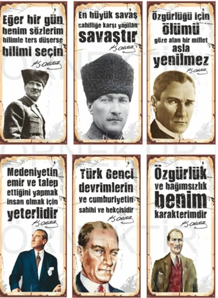 “Atatürk” konulu bir afiş hazırlayınız.