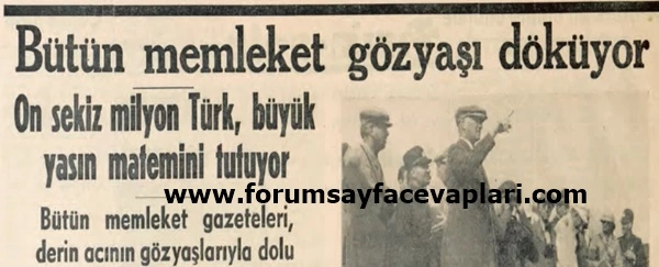 Atatürk’ün ölümünün ardından iç ve dış basında yayımlanan yazılı ve görsel materyallerden bulabildiklerinizi inceleyiniz.
