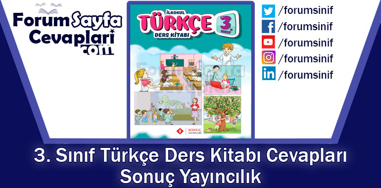 3. Sınıf Türkçe Ders Kitabı Cevapları Sonuç Yayıncılık