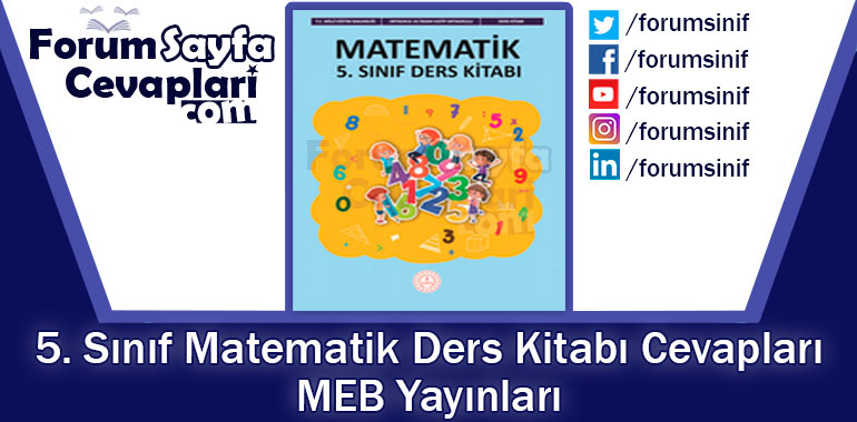 5. Sınıf Matematik Ders Kitabı Cevapları MEB Yayınları