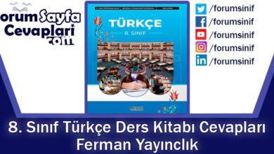8. Sınıf Türkçe Ders Kitabı Cevapları Ferman Yayıncılık